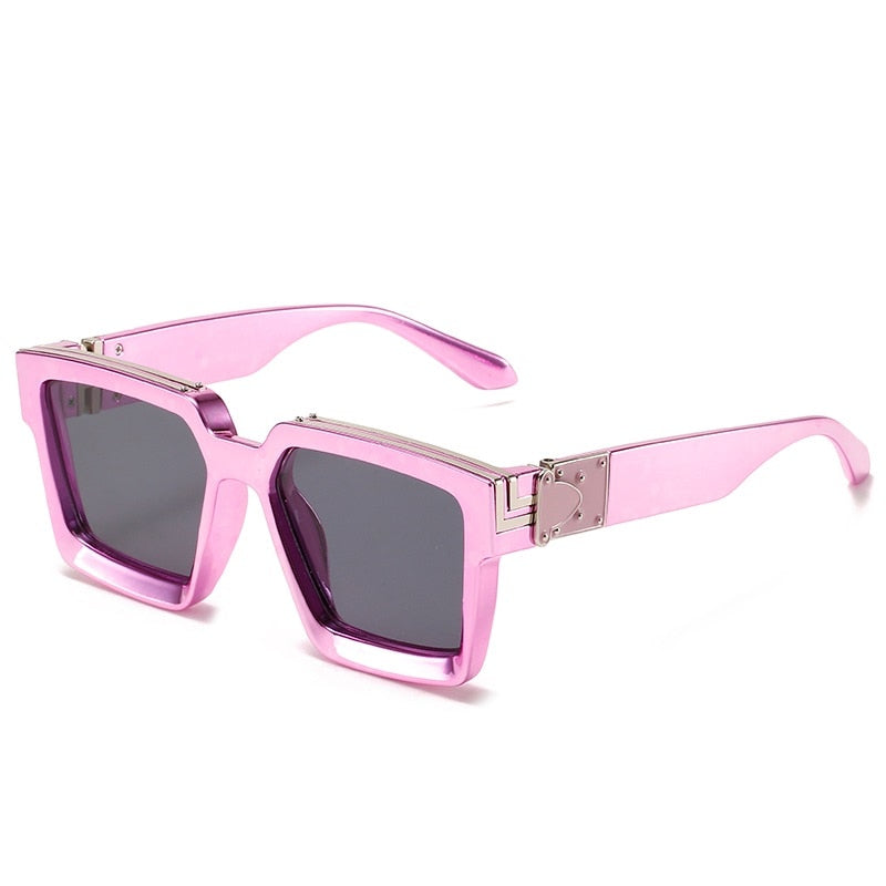 CRIXALIS Fashion Steampunk Sunglasses Women 21 Colors Luxury Brand Square Anti-glare Driving Sun Glasses For Men