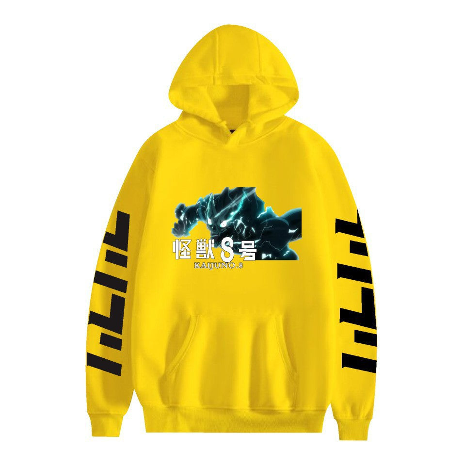 Kaiju No. 8 Anime Cartoon Print Fashion Loose Hoodie Men
