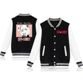 Cartoon Anime Text Fashion Casual Baseball Jacket for Men and Women