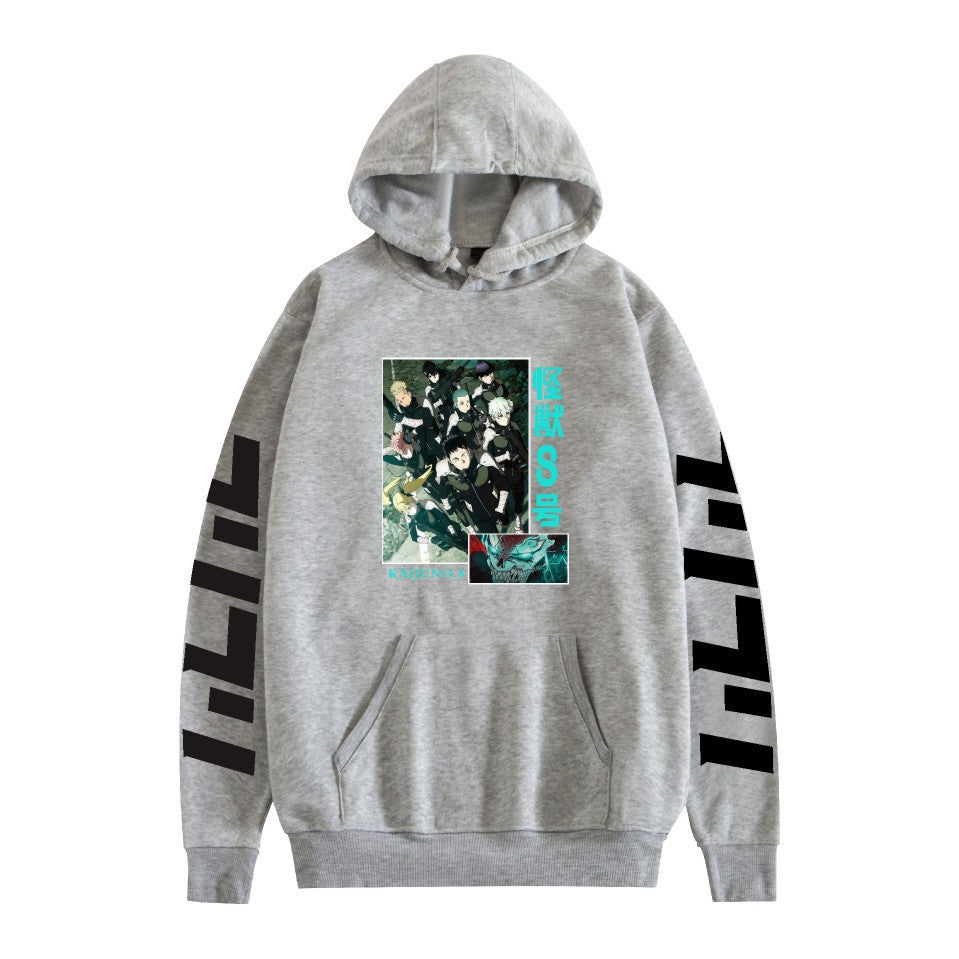 Kaiju No. 8 Anime Cartoon Print Fashion Loose Hoodie Men
