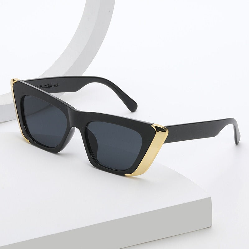 Fashionable Fashion Brand Cat Eye Sunglasses For Women Sunscreen Ins Small Frame UV Resistant Sunglasses For Men In Summer