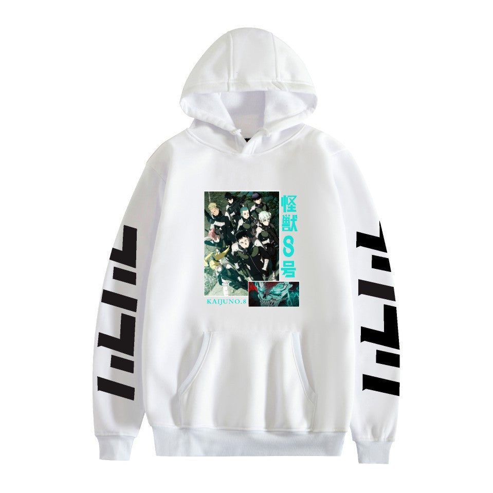 Kaiju No. 8 Anime Cartoon Print Fashion Loose Hoodie Men