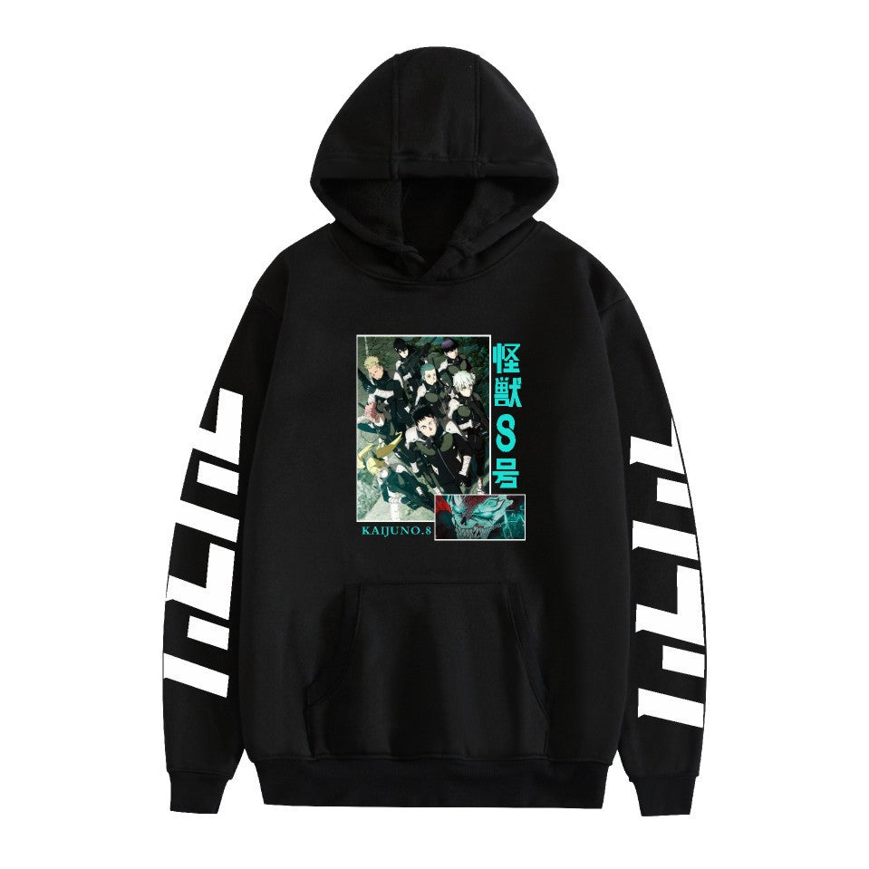 Kaiju No. 8 Anime Cartoon Print Fashion Loose Hoodie Men