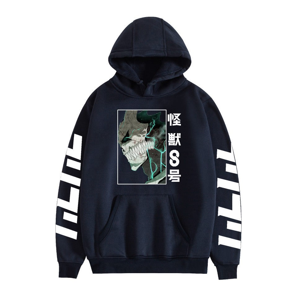 Kaiju No. 8 Anime Cartoon Print Fashion Loose Hoodie Men