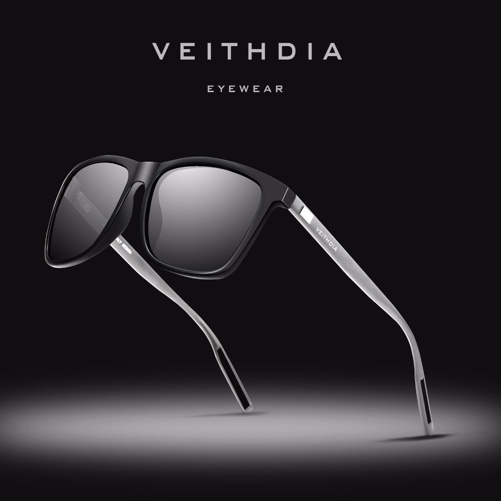 VEITHDIA Brand Unisex Retro Aluminum+TR90 Sunglasses Polarized Lens Vintage Eyewear Accessories Sun Glasses For Men/Women 6108