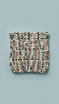Soft knit baby blanket in neutral grey