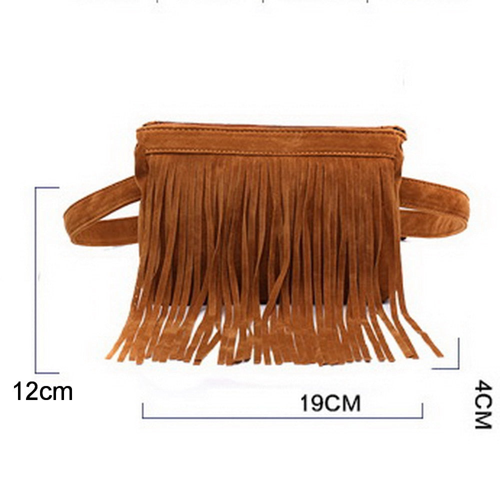 Waist Packs Fashion Simple Design Bags Classic Trendy Waist Bags Vintage Tassel Bags