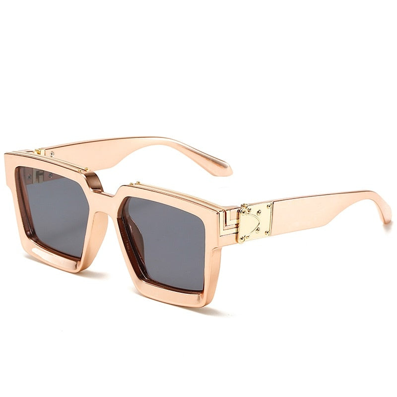 CRIXALIS Fashion Steampunk Sunglasses Women 21 Colors Luxury Brand Square Anti-glare Driving Sun Glasses For Men