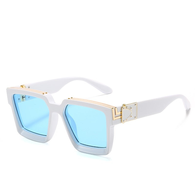 CRIXALIS Fashion Steampunk Sunglasses Women 21 Colors Luxury Brand Square Anti-glare Driving Sun Glasses For Men