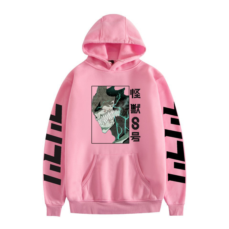 Kaiju No. 8 Anime Cartoon Print Fashion Loose Hoodie Men
