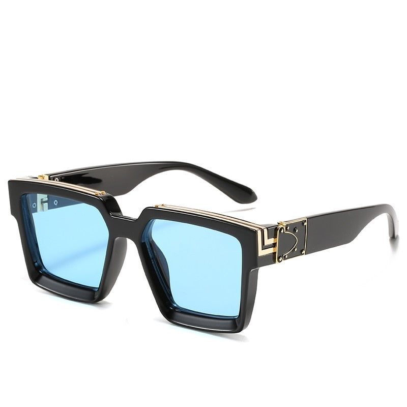 CRIXALIS Fashion Steampunk Sunglasses Women 21 Colors Luxury Brand Square Anti-glare Driving Sun Glasses For Men