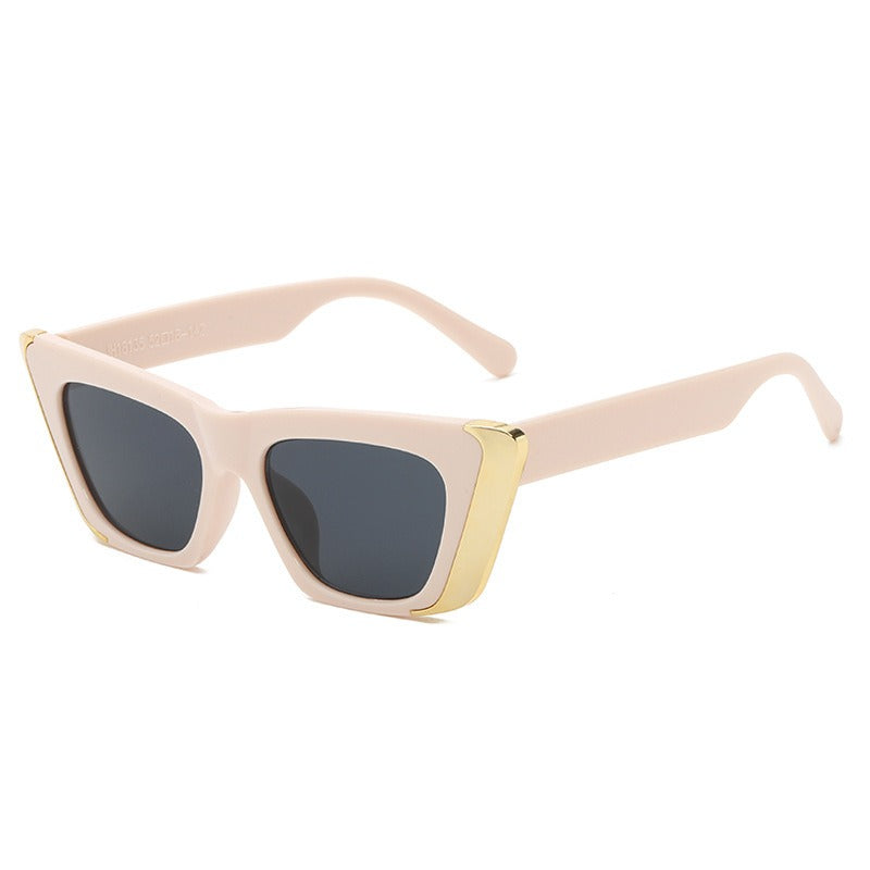 Fashionable Fashion Brand Cat Eye Sunglasses For Women Sunscreen Ins Small Frame UV Resistant Sunglasses For Men In Summer