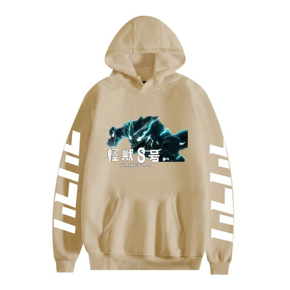 Kaiju No. 8 Anime Cartoon Print Fashion Loose Hoodie Men
