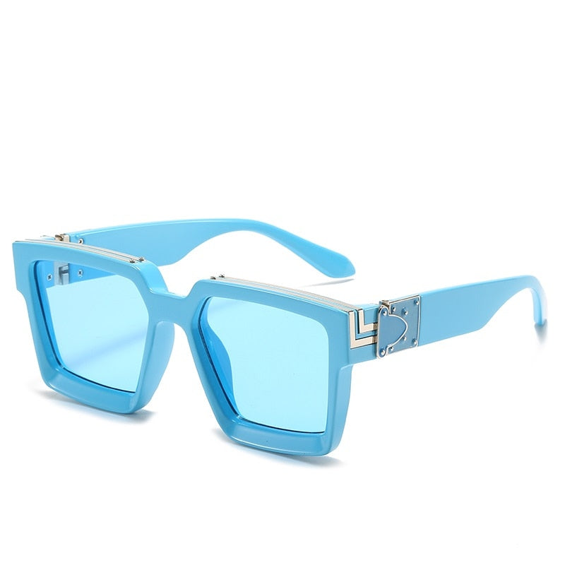 CRIXALIS Fashion Steampunk Sunglasses Women 21 Colors Luxury Brand Square Anti-glare Driving Sun Glasses For Men