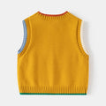 Children's Knitted Vest Wholesale Boy's Sweater Baby Sleeveless Pullover Cartoon Bear Top Fashion
