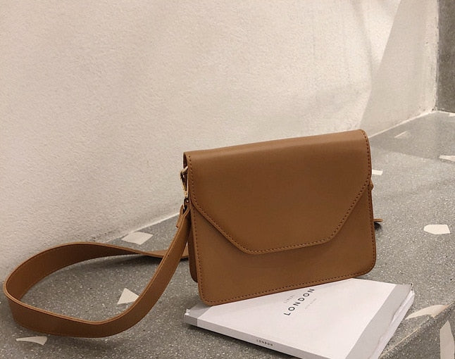 RanHuang New Arrive Women Pu Leather Shoulder Bags Girls Brief Flap Women's Casual Messenger Bags Crossbody Bags