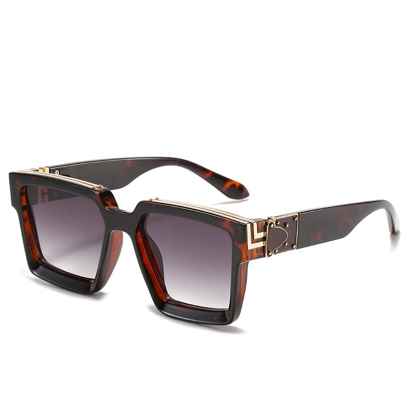 CRIXALIS Fashion Steampunk Sunglasses Women 21 Colors Luxury Brand Square Anti-glare Driving Sun Glasses For Men