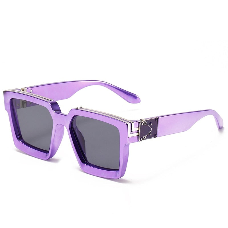 CRIXALIS Fashion Steampunk Sunglasses Women 21 Colors Luxury Brand Square Anti-glare Driving Sun Glasses For Men