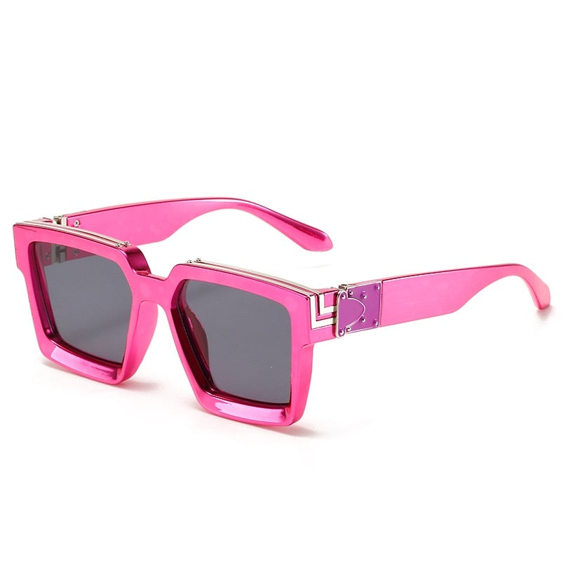 CRIXALIS Fashion Steampunk Sunglasses Women 21 Colors Luxury Brand Square Anti-glare Driving Sun Glasses For Men