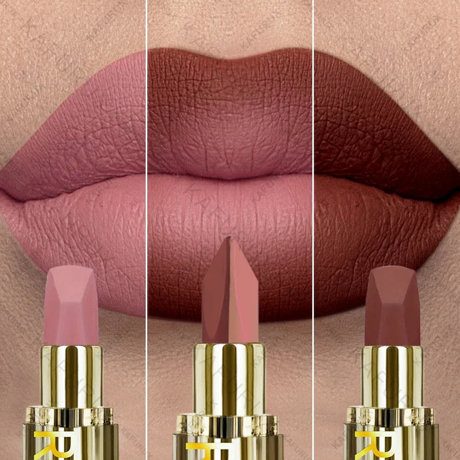 Lipstick – Two-Tone – Matte – Purple Black Glitter Matte | KIMLUD