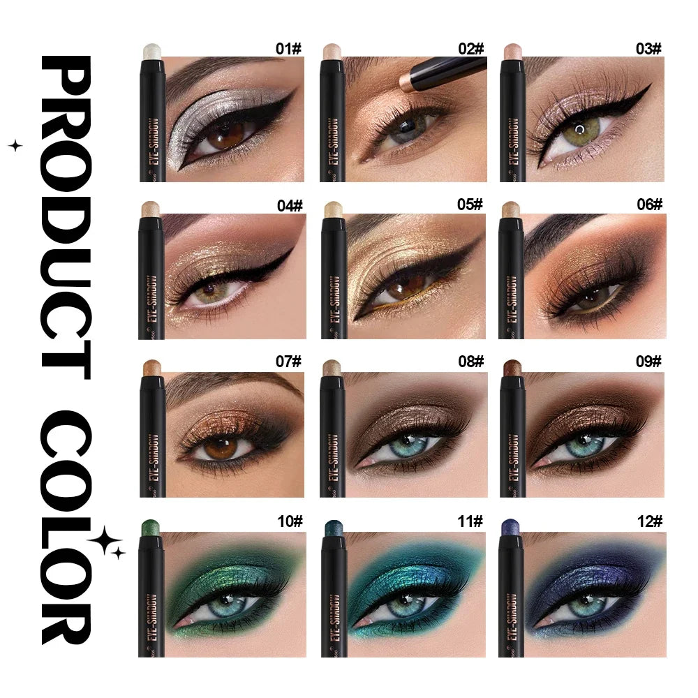 Waterproof Eyeshadow High Gloss Delicate Silky