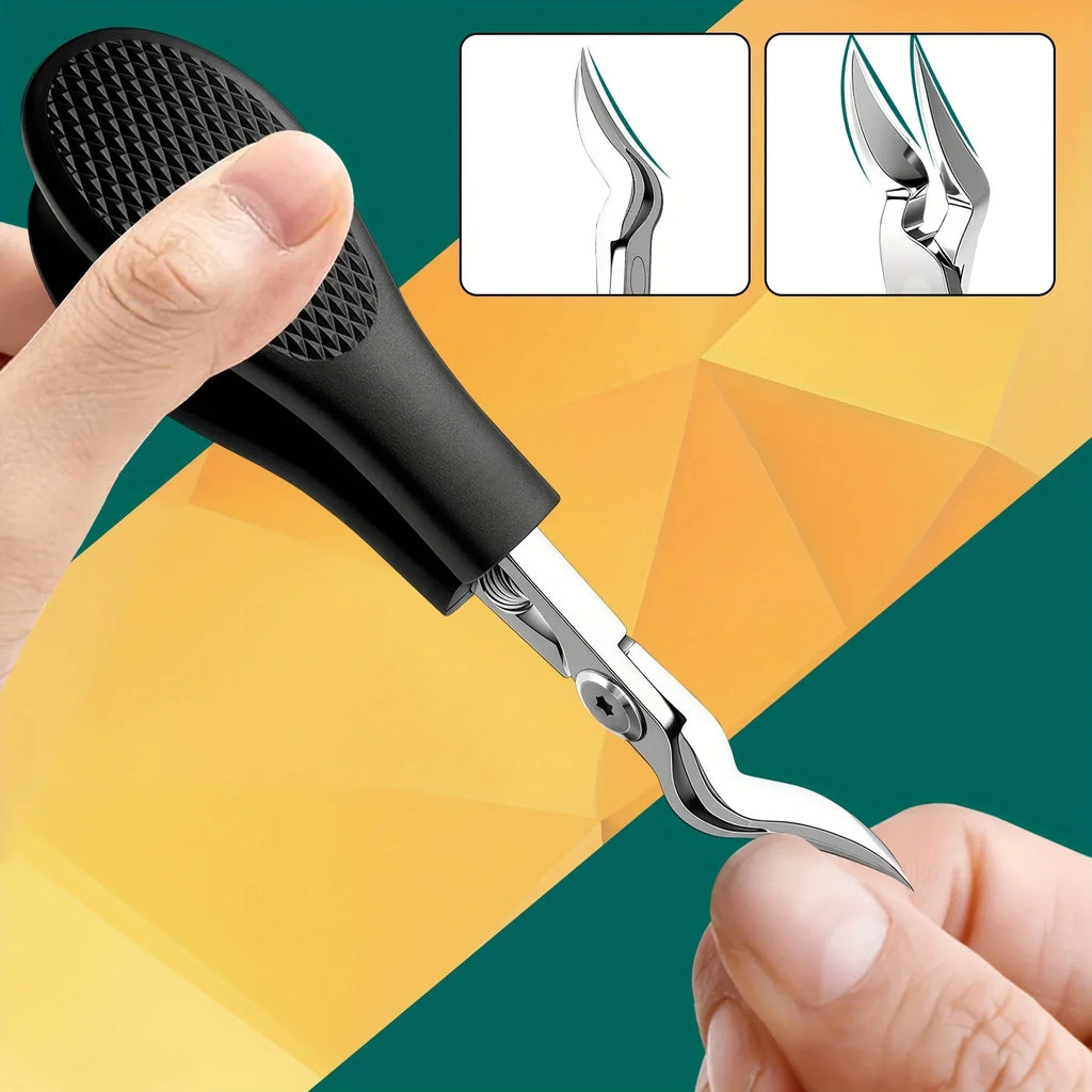 Heavy-Duty Stainless Steel Nail Clipper for Thick Toenails