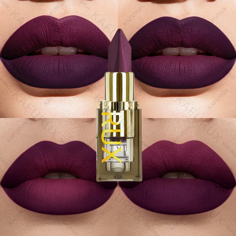 Lipstick – Two-Tone – Matte – Purple Black Glitter Matte | KIMLUD